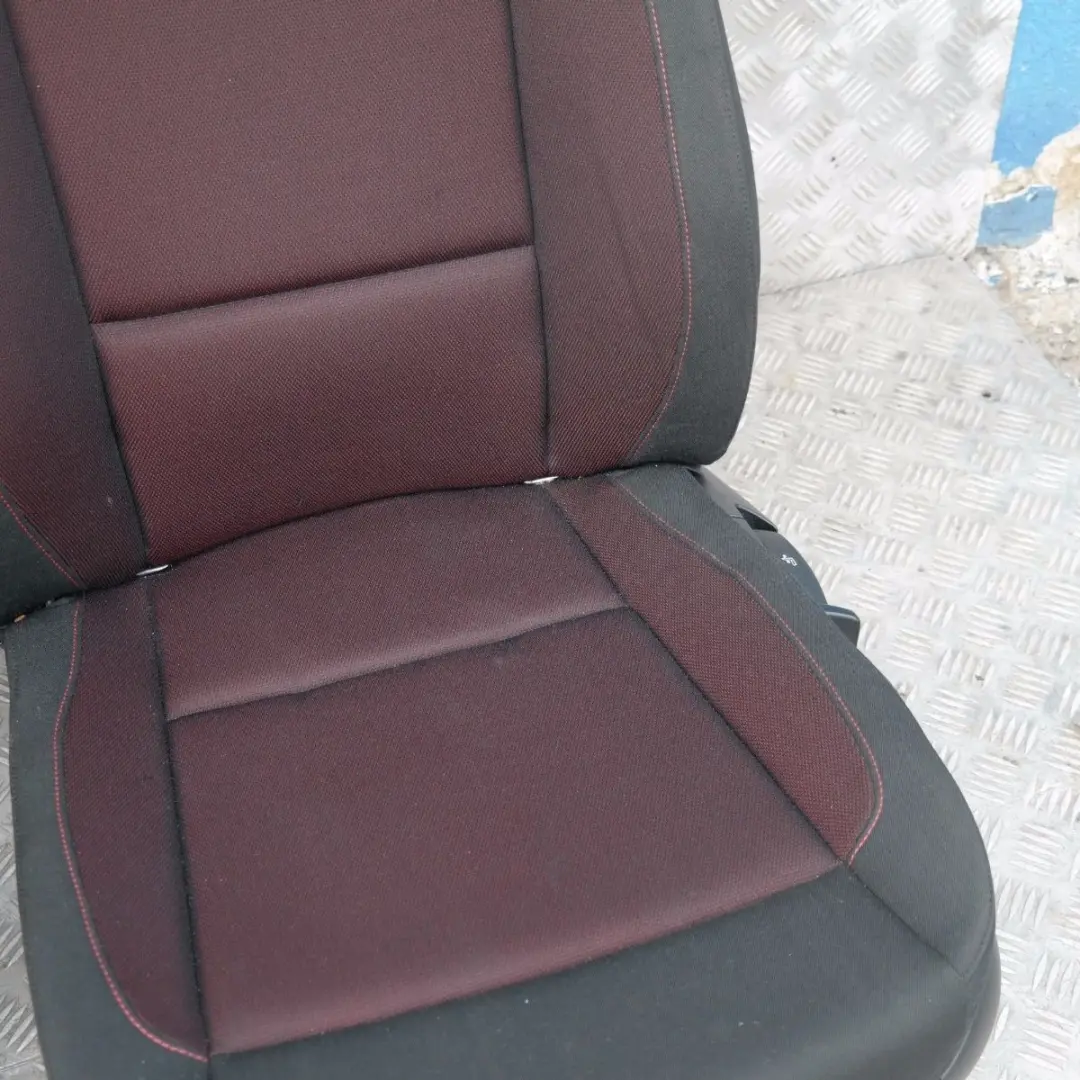 BMW 1 SERIES Cloth Interior Seats with Airbag and Door Cards Cranberry Red - SKU E81 Cranberry Red Cloth Seats - Part number E81