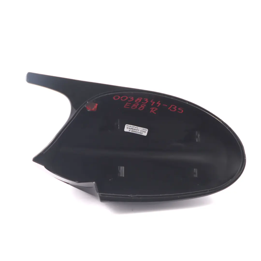  Wing Mirror Cover BMW E81 E82 E87 E88 Left Right N/O/S Cap Casing Black Set - SKU E81 E87 Mirror Cover Set - Part number E81 E87 Mirror Cover Set