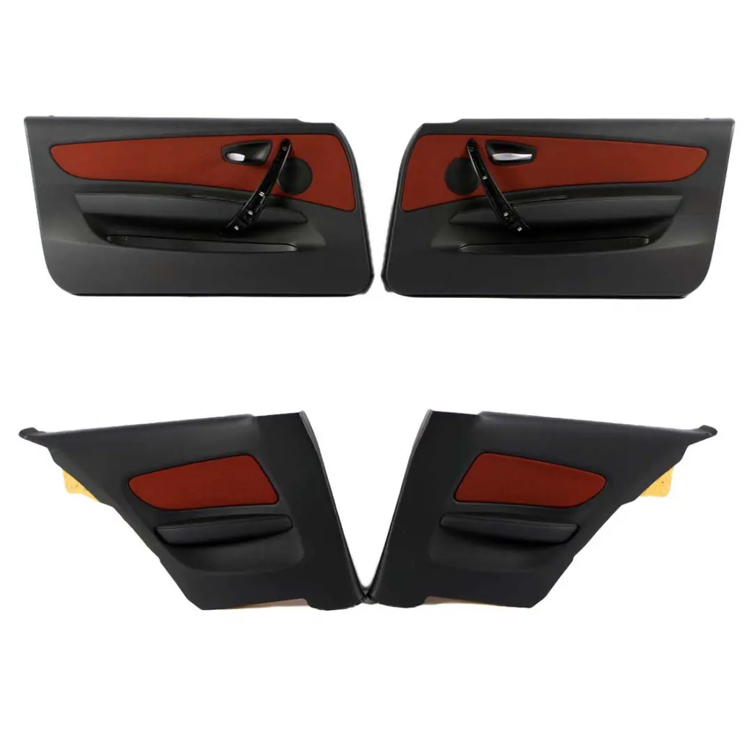 BMW E81 Seats M Sport Cloth Fabric / Leather Interior Front Rear Seat Orange - SKU E81 Seats Set - Part number 9144566