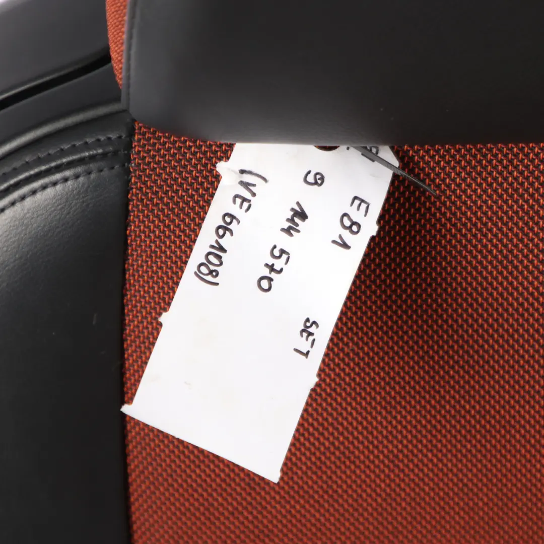 BMW E81 Seats M Sport Cloth Fabric / Leather Interior Front Rear Seat Orange - SKU E81 Seats Set - Part number 9144566