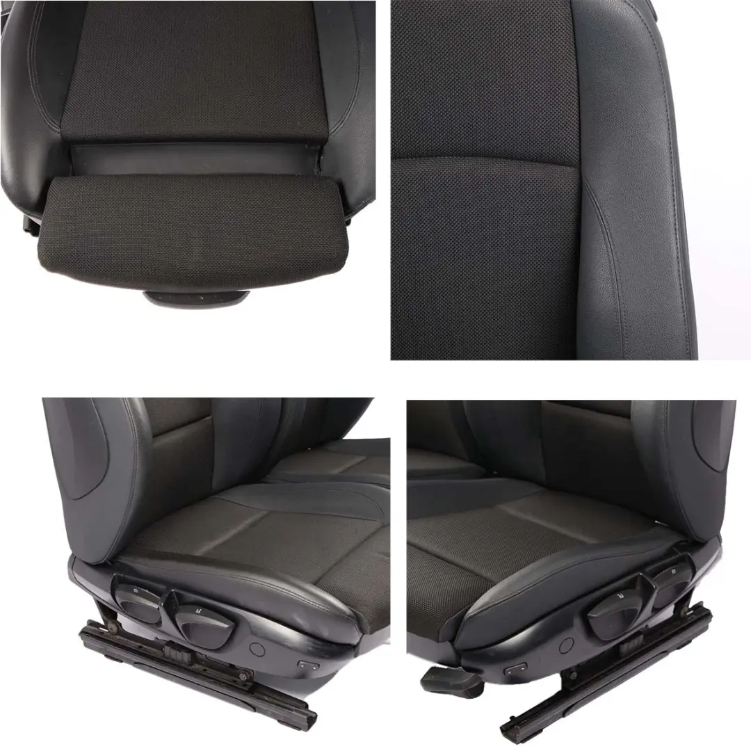Seats BMW E81 M Sport Black Cloth / Imitation Leather Seat Front Rear Door Cards to with Part number 8039696 Seats BMW E81 M Sport Black Cloth / Imitation Leather Seat Front Rear Door Cards - SKU E81 Set Sport Seats (GCSW) - Part number 8039696