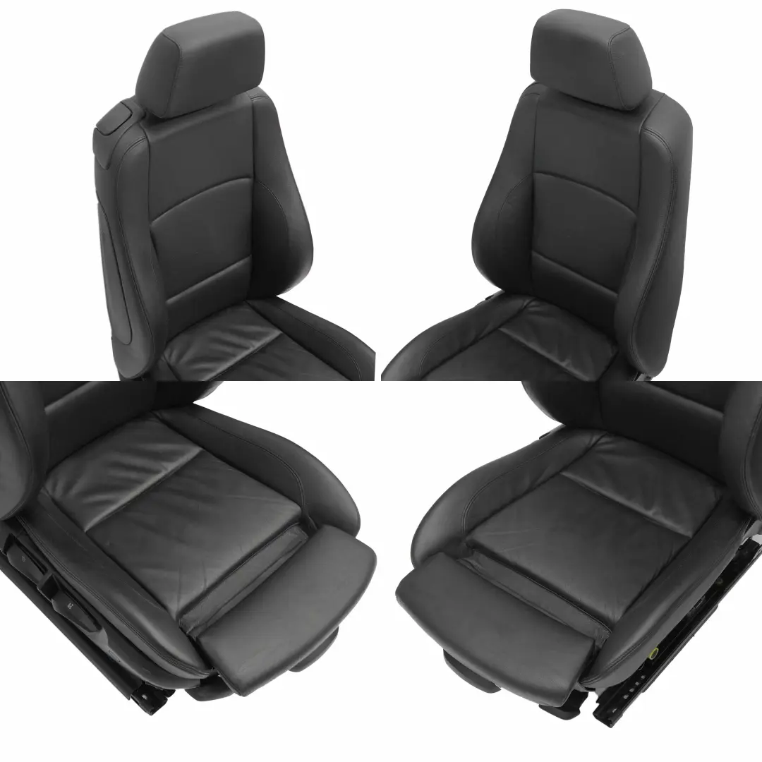 BMW M Sport Seats Black Leather Interior with Airbag and Door Cards - SKU E81 Sport Seats Black Leather - Part number E81