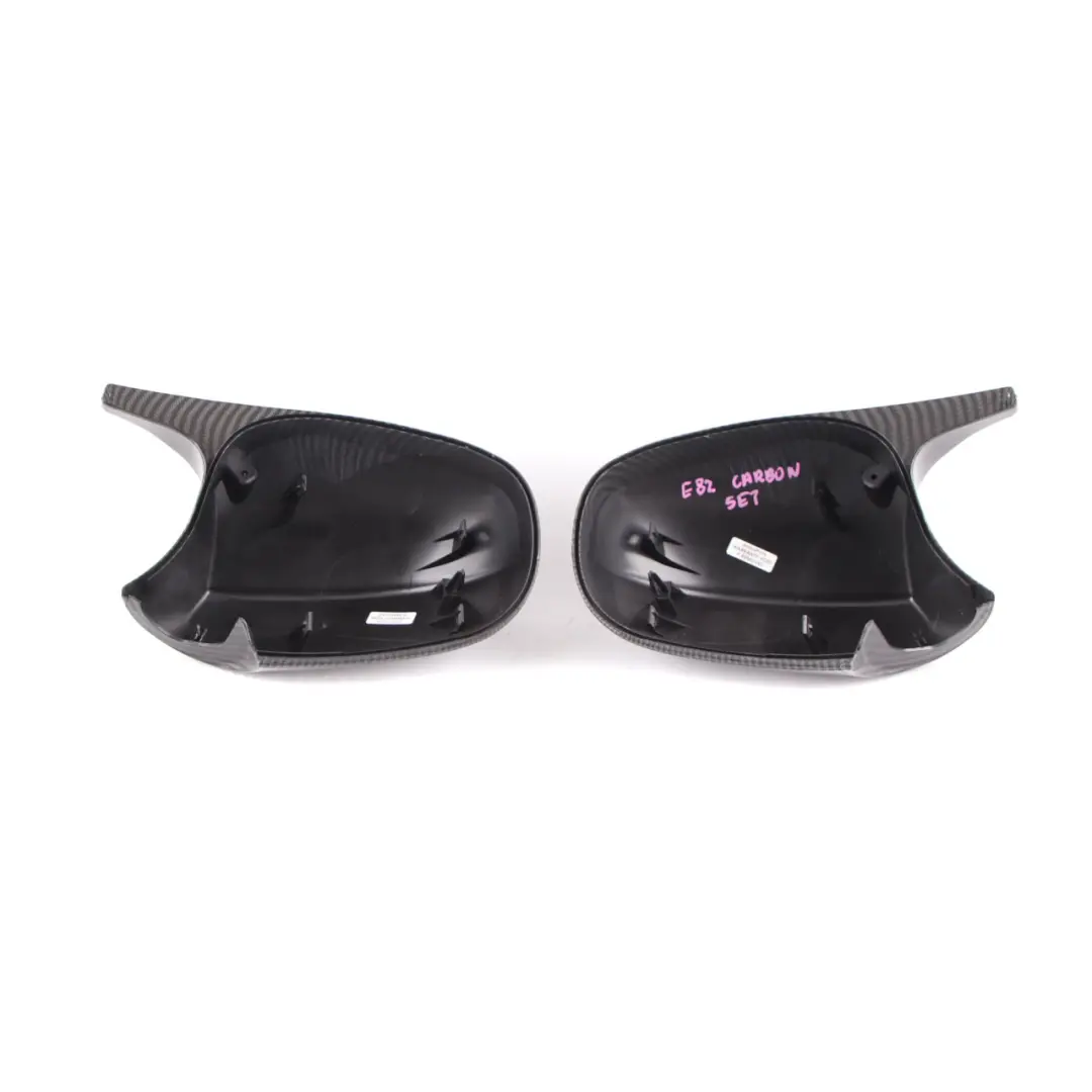 Cover Wing Mirror BMW E82 Cap Casing Left Right Carbon Set - SKU E82 Carbon Set - Part number E82 Carbon Set