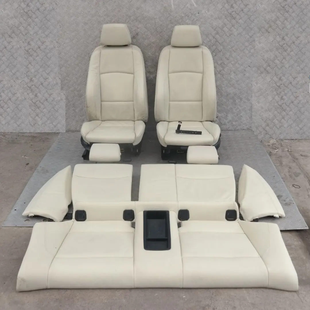 BMW 1 SERIES E82 Sport Heated Lemon Leather Interior Seats Airbag Door Cards - SKU E82 Sport Lemon Leather Seats - Part number E81