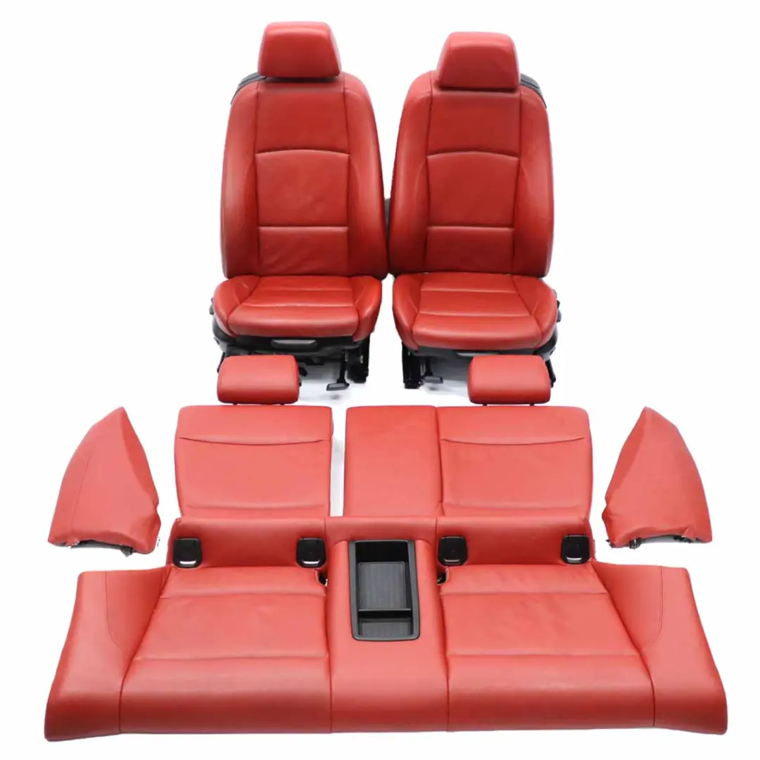 calefacción cuero rojo Boston Korall Rojo Asientos para BMW Coupe M Sport con número de pieza E82 BMW Coupe M Sport calefacción cuero rojo Boston Korall Rojo Asientos - SKU E82 Sport Red Leather Seats - Número de pieza E82