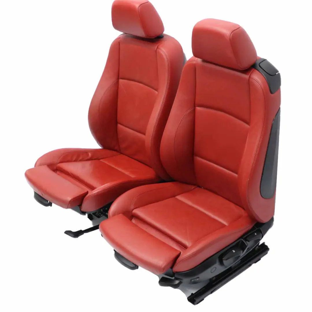 calefacción cuero rojo Boston Korall Rojo Asientos para BMW Coupe M Sport con número de pieza E82 BMW Coupe M Sport calefacción cuero rojo Boston Korall Rojo Asientos - SKU E82 Sport Red Leather Seats - Número de pieza E82