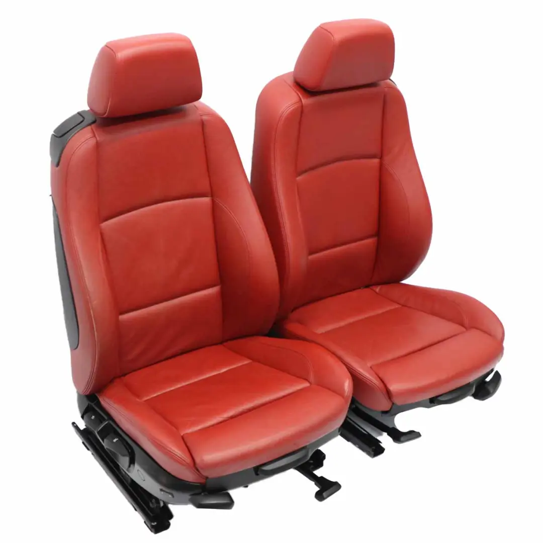 calefacción cuero rojo Boston Korall Rojo Asientos para BMW Coupe M Sport con número de pieza E82 BMW Coupe M Sport calefacción cuero rojo Boston Korall Rojo Asientos - SKU E82 Sport Red Leather Seats - Número de pieza E82