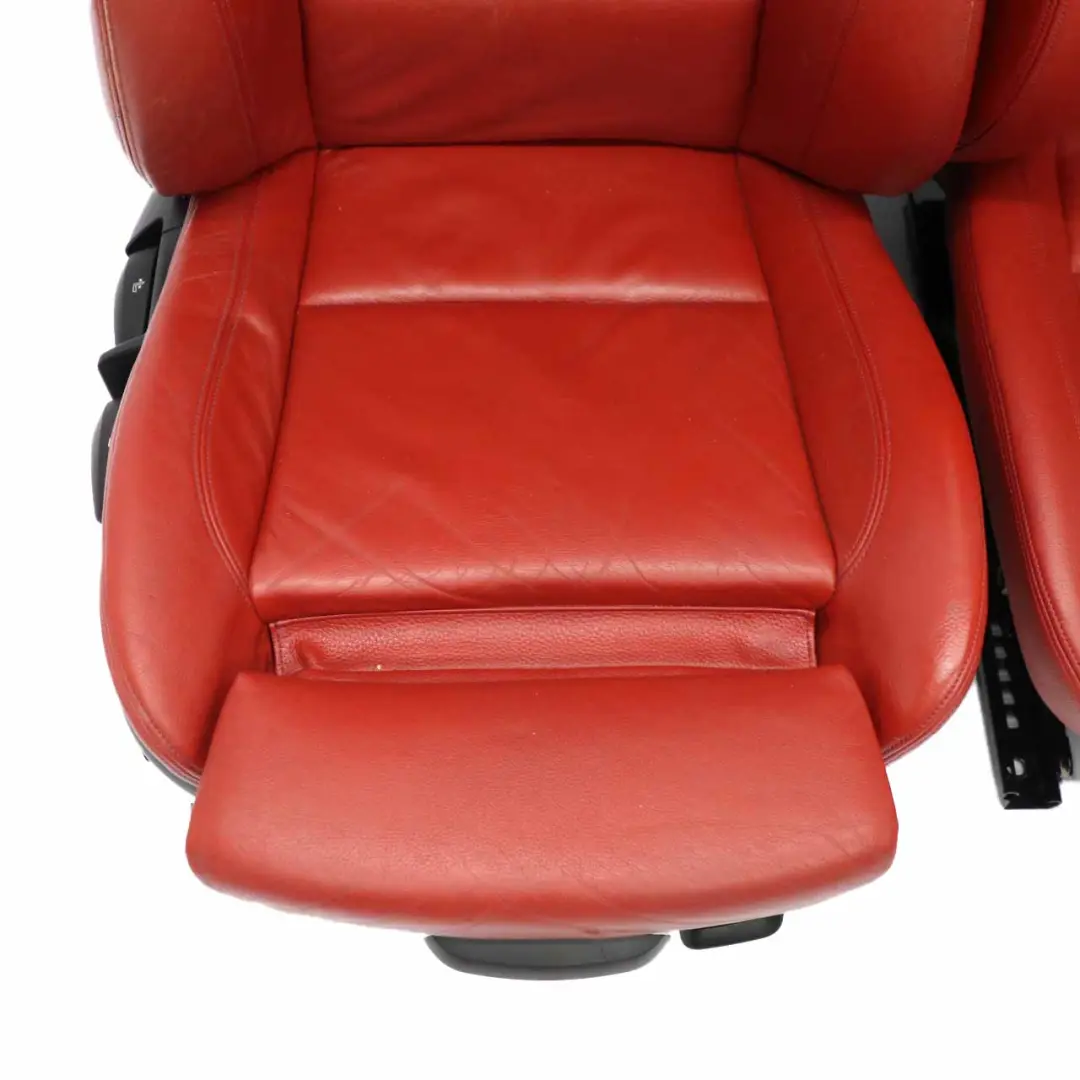 BMW Coupe M Sport Heated Red Leather Boston Korall Red Interior Seats - SKU E82 Sport Red Leather Seats - Part number E82