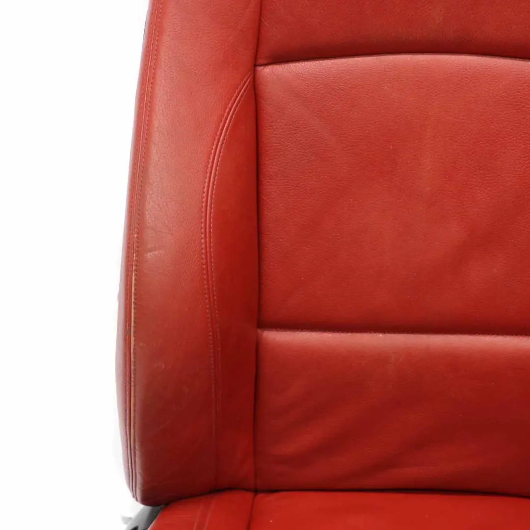 Heated Red Leather Boston Korall Red Interior Seats to BMW Coupe M Sport with Part number E82 BMW Coupe M Sport Heated Red Leather Boston Korall Red Interior Seats - SKU E82 Sport Red Leather Seats - Part number E82