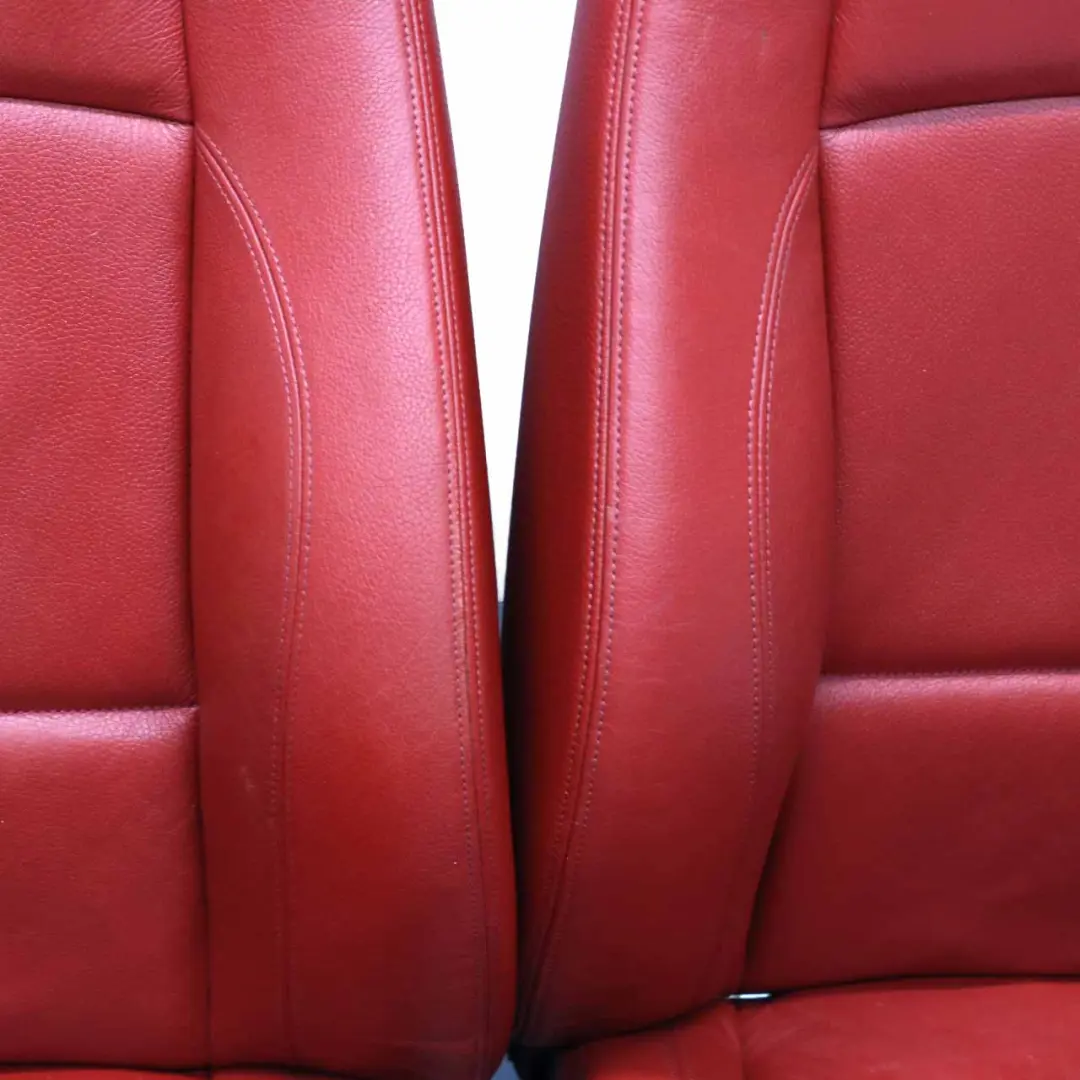 BMW Coupe M Sport Heated Red Leather Boston Korall Red Interior Seats - SKU E82 Sport Red Leather Seats - Part number E82