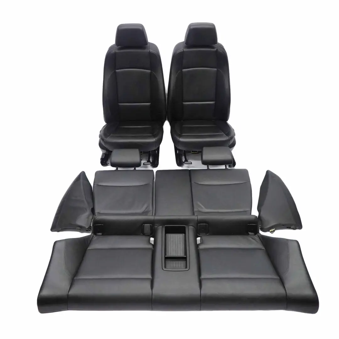  Asientos Cuero BMW E82 Calentados MSport Negro LWSW Interior con Tarjetas Puerta - SKU E82 Sport Seats Black Leather-1 - Número de pieza 9124327