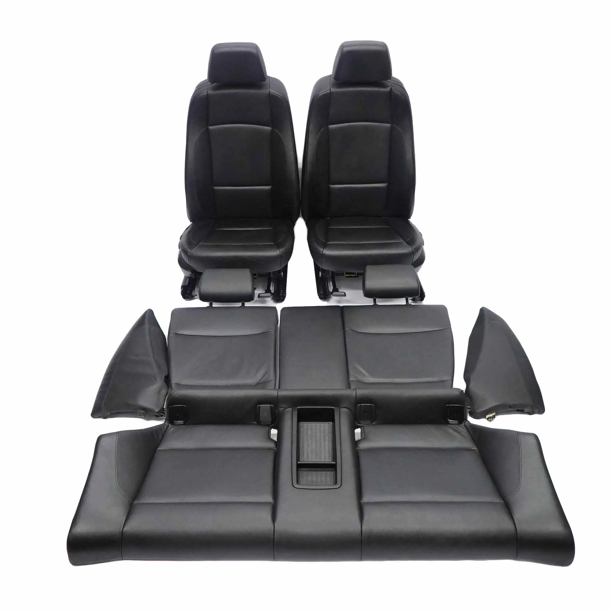 Asientos Cuero BMW E82 Calentados MSport Negro LWSW Interior con Tarjetas Puerta
