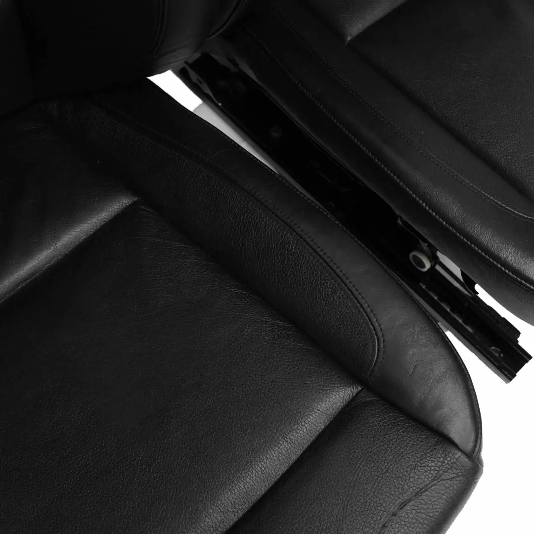  Leather Seats BMW E82 Heated M Sport Boston Black LWSW Interior with Door Cards - SKU E82 Sport Seats Black Leather-1 - Part number 9124327