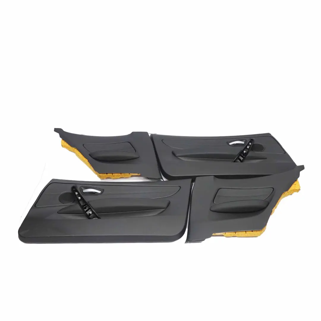 BMW E82 Sieges Noir Boston Cuir Intérieur Chauffe Avant Arriere Cartes Porte - SKU E82 Sport Seats Black Leather-1 - Numéro de pièce 9124327