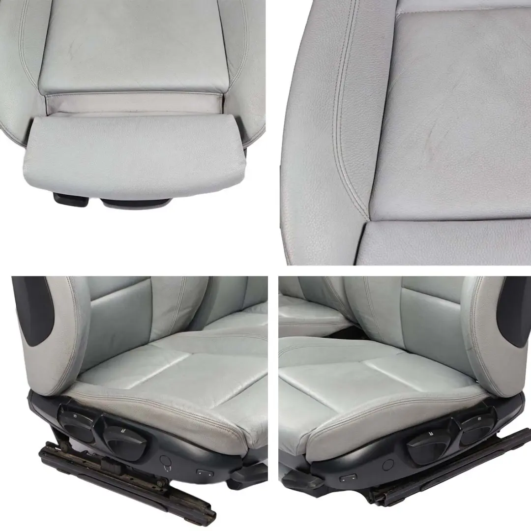 Sport Seats BMW E82 Coupe Grey Leather Seat Front Rear Seat Seat with Door Cards - SKU E82 Sport Seats Grey - Part number  E82 Sport Seats Grey