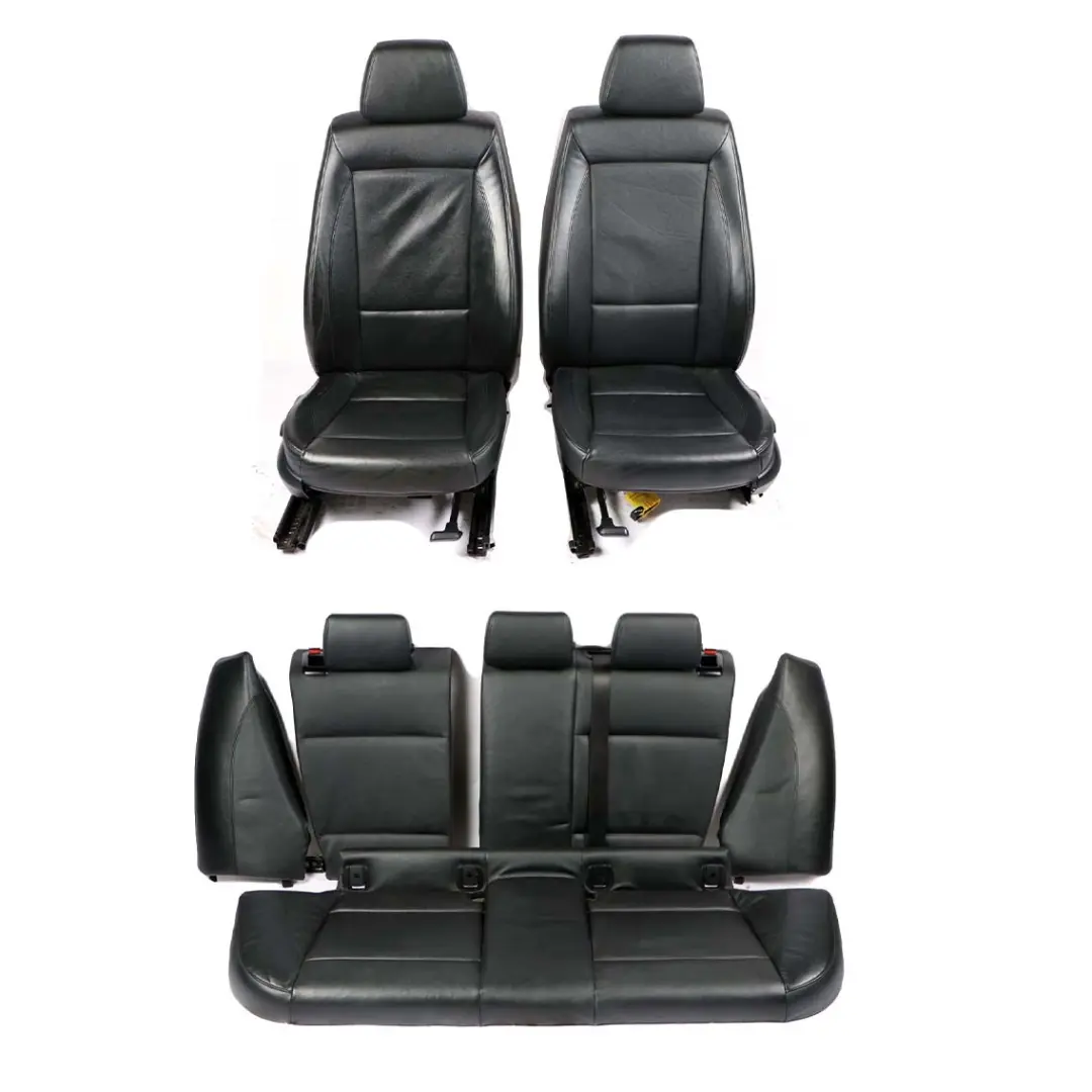 Heated Black Leather Interior Seats Front Rear Seat with Airbag to BMW 1 Series E87 with Part number 7139597 BMW 1 Series E87 Heated Black Leather Interior Seats Front Rear Seat with Airbag - SKU E87 Black Leather Seats-1 - Part number 7139597