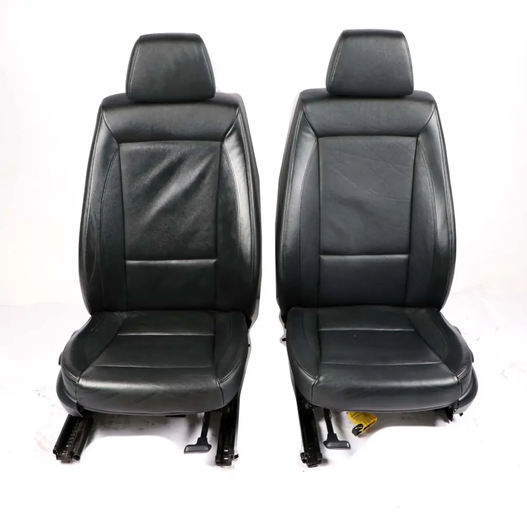 Heated Black Leather Interior Seats Front Rear Seat with Airbag to BMW 1 Series E87 with Part number 7139597 BMW 1 Series E87 Heated Black Leather Interior Seats Front Rear Seat with Airbag - SKU E87 Black Leather Seats-1 - Part number 7139597