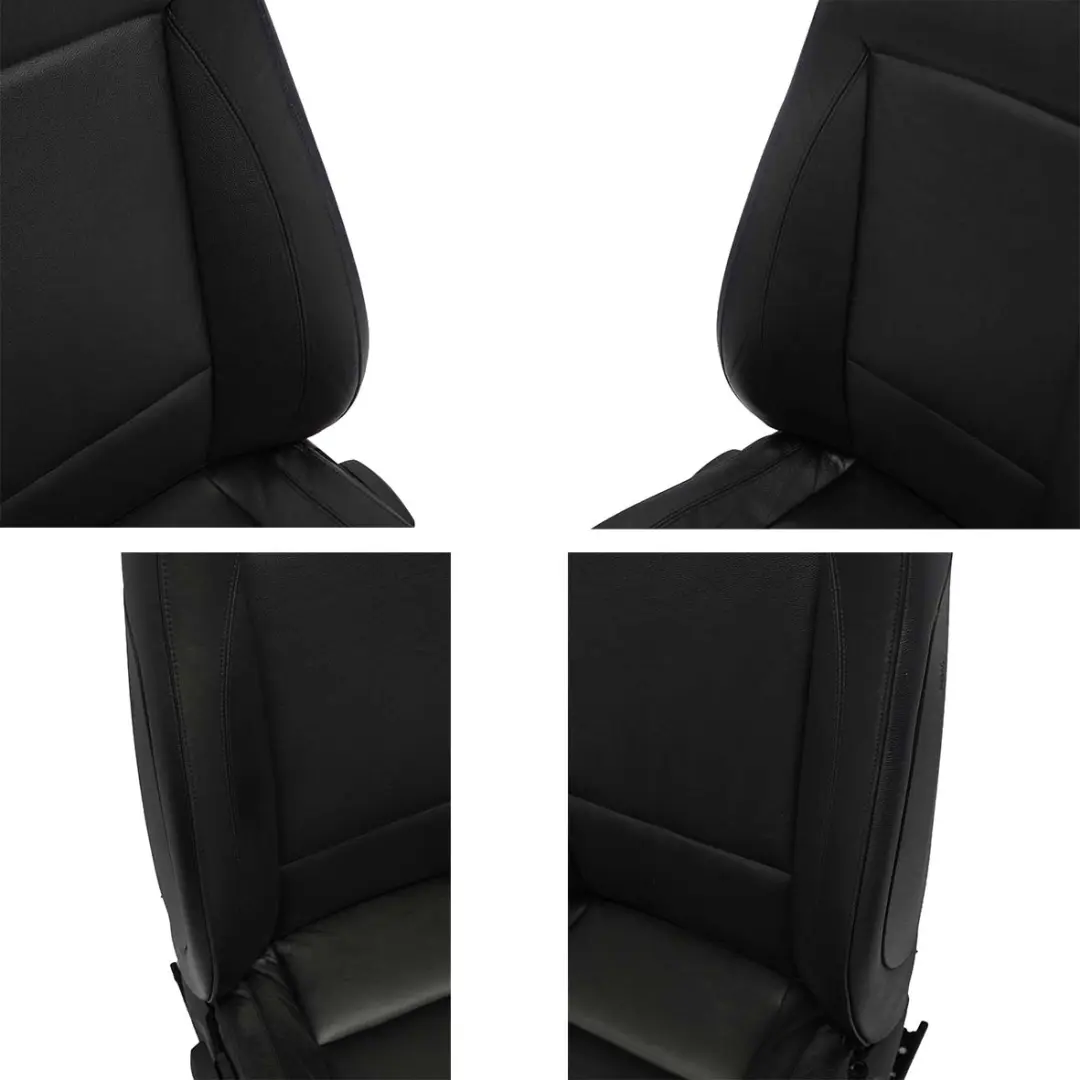 BMW Black Cuir Noir Innensitze Seance avant Arriere Siege + Panneau - SKU E87 Black Leather Seats - Numéro de pièce E87