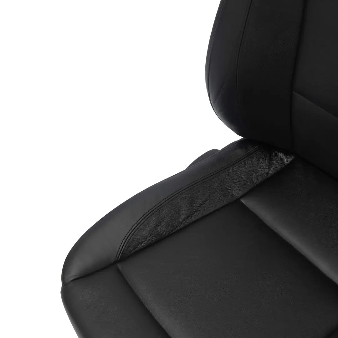 BMW Komplet foteli fotel kanapa czarna skóra - SKU E87 Black Leather Seats - Numer Części E87