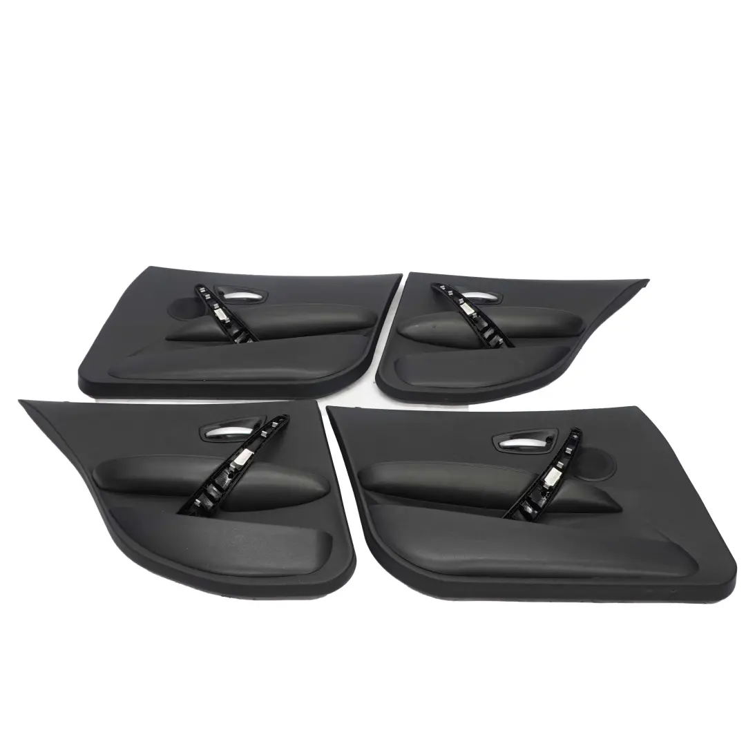 Schwarz Leder Innensitze Sitze Vorne Hinten Sitz + Türverkleidung BMW Black - SKU E87 Black Leather Seats - Teilenummer E87