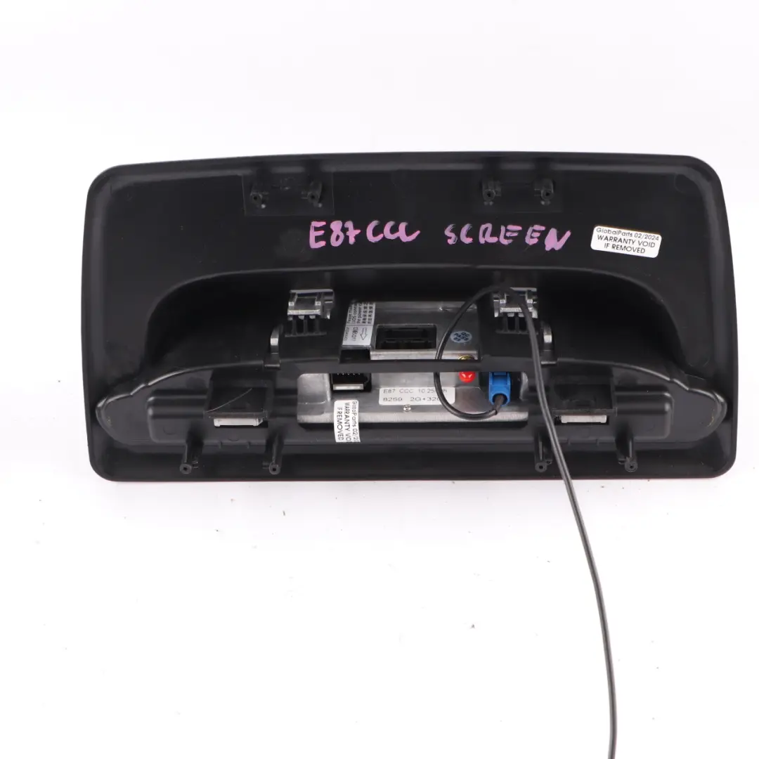BMW E87 CCC Navigation Onboard Media Screen 10,25" Camera Microphone - SKU E87 CCC Screen - Part number E87 CCC Screen