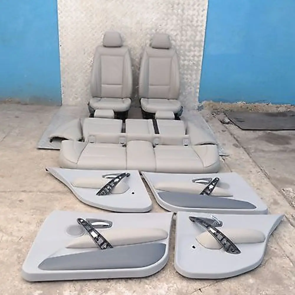 Grey Leather Interior Seats with Airbag and Door Cards to BMW 1 SERIES with Part number E87 BMW 1 SERIES Grey Leather Interior Seats with Airbag and Door Cards - SKU E87 Grey Leather Seats - Part number E87