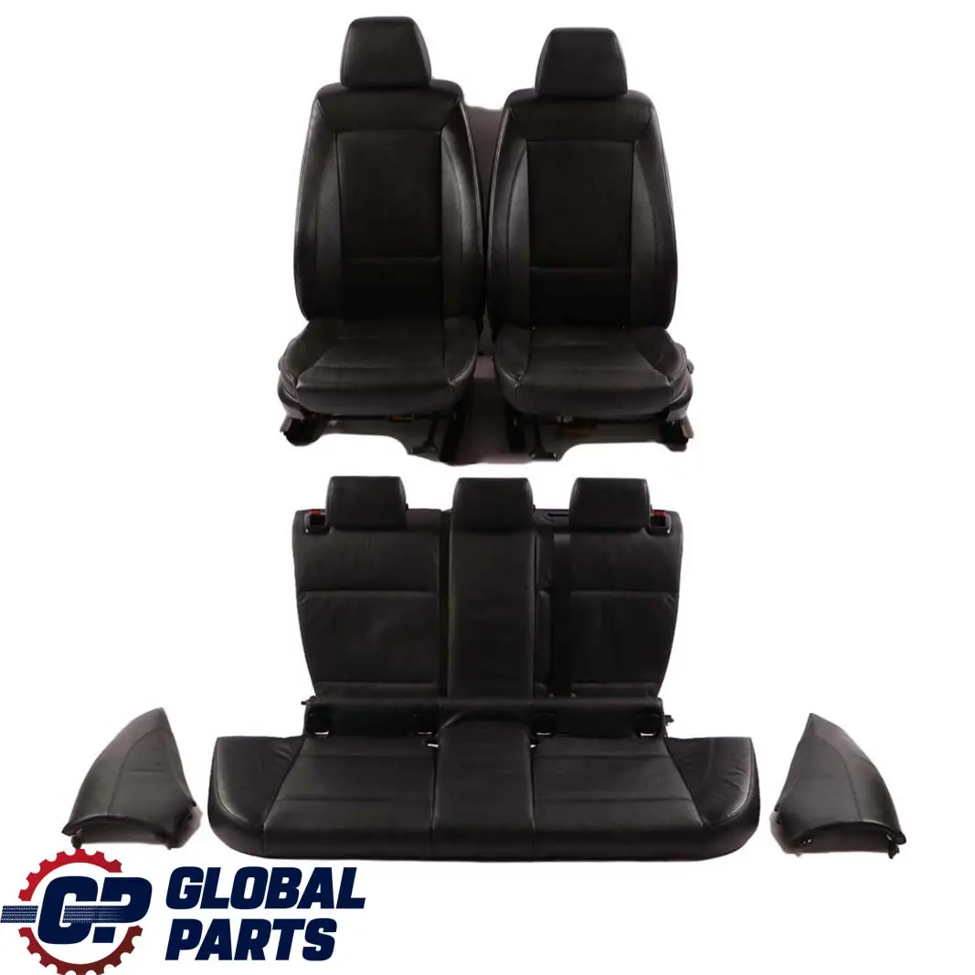 BMW LCI Set Black Leather Interior Seats Front Rear Seat with Door Cards - SKU E87 LCI Black Leather Seats - Part number E87