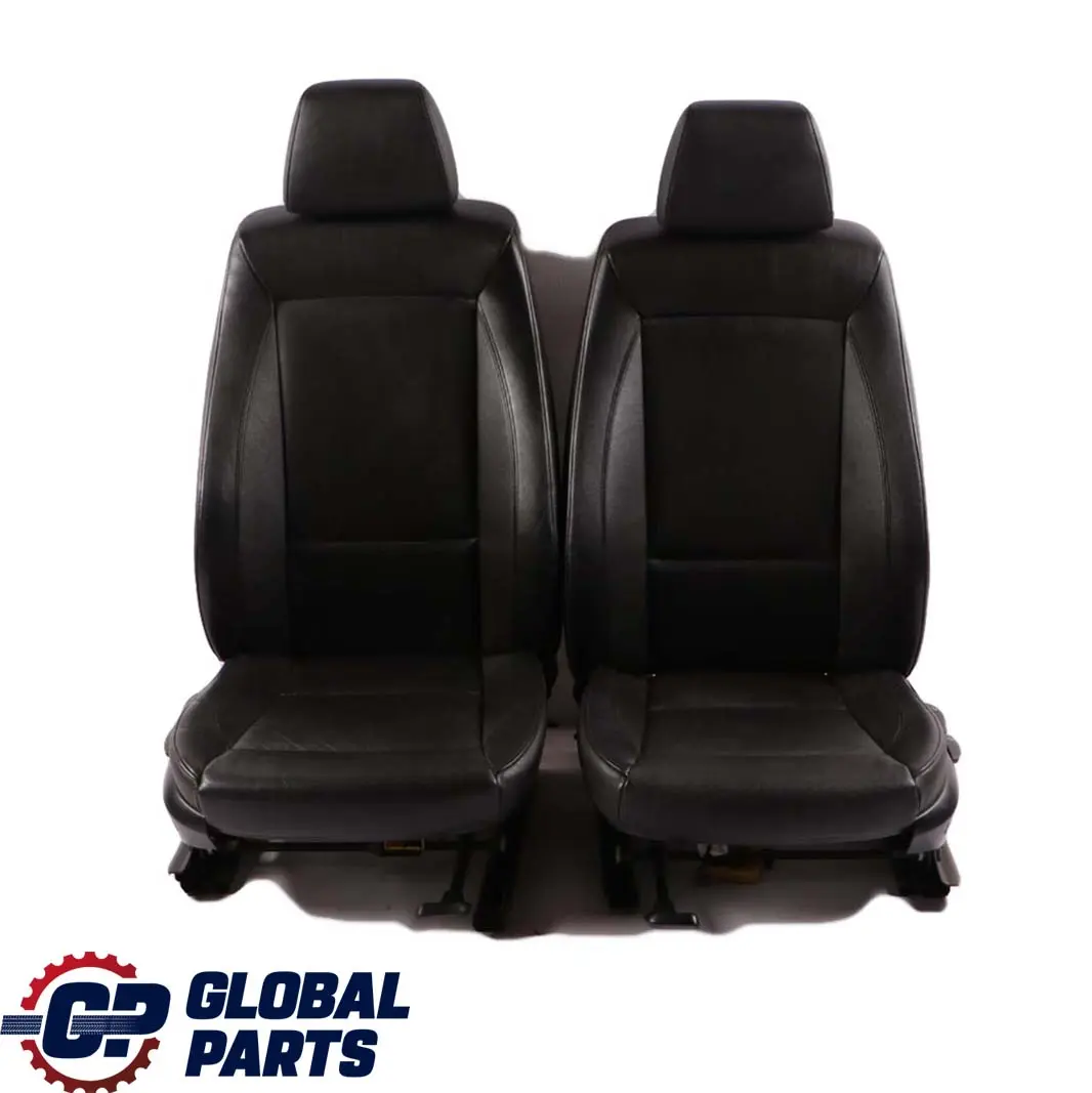 BMW LCI Set Black Leather Interior Seats Front Rear Seat with Door Cards - SKU E87 LCI Black Leather Seats - Part number E87
