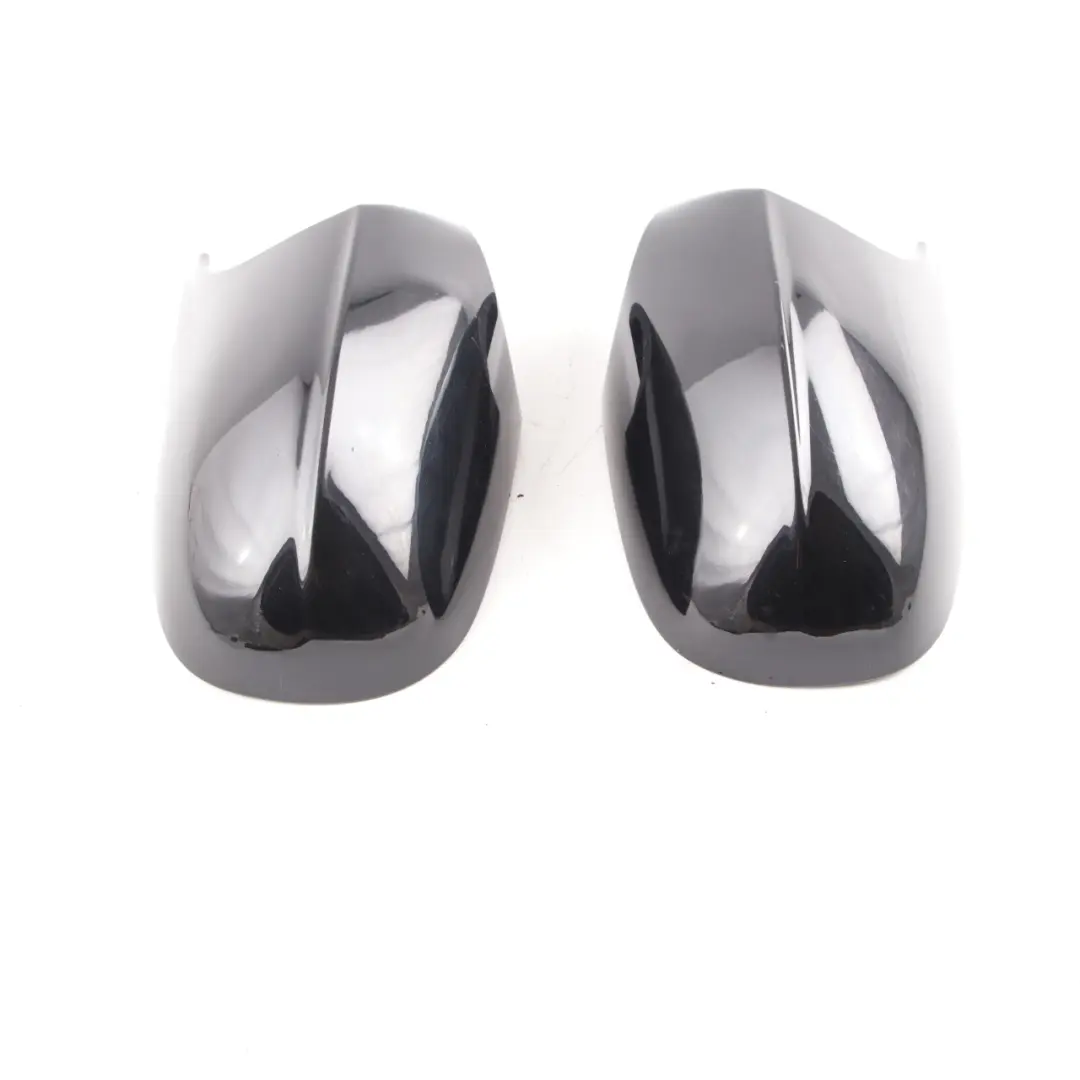 BMW E87 LCI Wing Mirror Cover Left Right N/O/S Cap Casing Housing Black Set - SKU E87 LCI Mirror Cover Set - Part number E87 LCI Mirror Cover Set