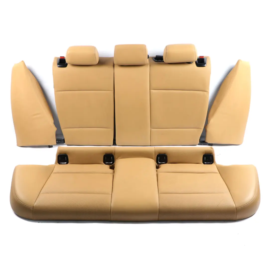  Leather Seats BMW E87 LCI Brown Interior Seat Perforated Front Rear Door Cards - SKU E87 LCI Seats Brown Leather Set - Part number E87 LCI Seats Brown Leather Set