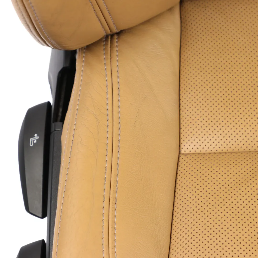 BMW E87 LCI Sitze Sitzheizung Lemon Leder Sitz Vorne Hinten Türverkleidung - SKU E87 LCI Seats Brown Leather Set - Teilenummer E87 LCI Seats Brown Leather Set