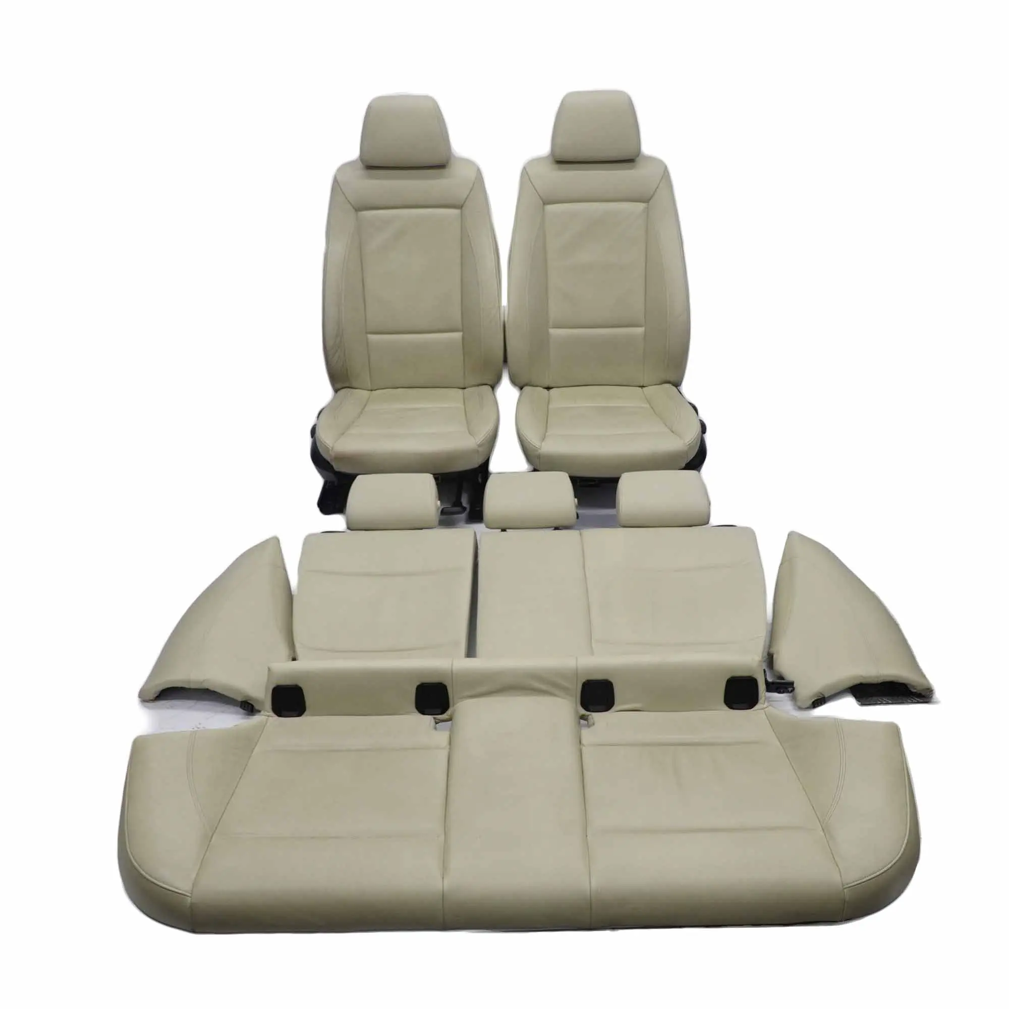 Asientos Cuero BMW E87 LCI Lemon Calefacción Delantero Puerta Trasera Tarjetas