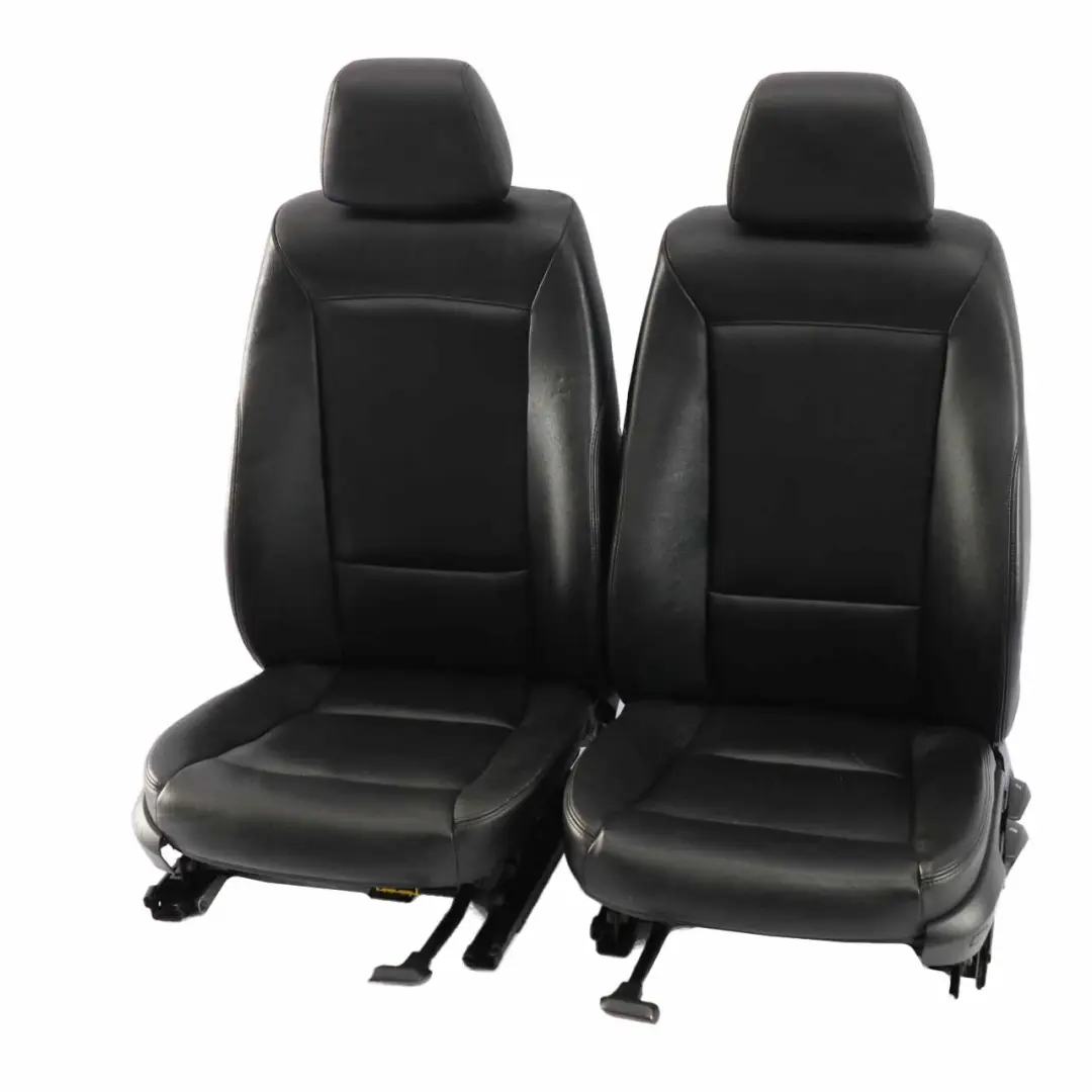 BMW E87 Nero interni in pelle sedili anteriori sinistra destra - SKU E87 Leather Front Seats - Numero di parte E87 Leather Front Seats