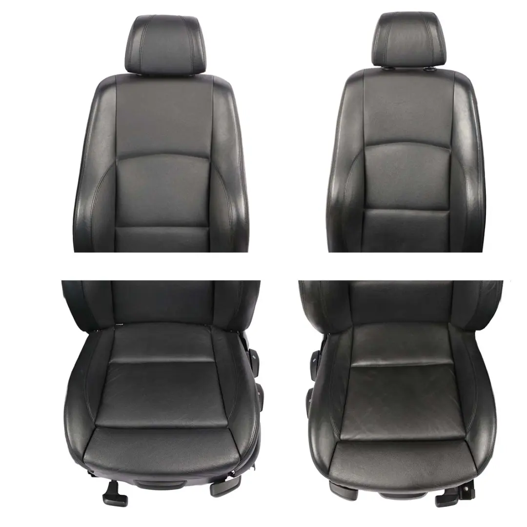  Seats BMW M Sport Black Leather Set Interior Front Rear Backrest Bench Sofa - SKU E87 M Sport Black Leather Seats-1 - Part number E87