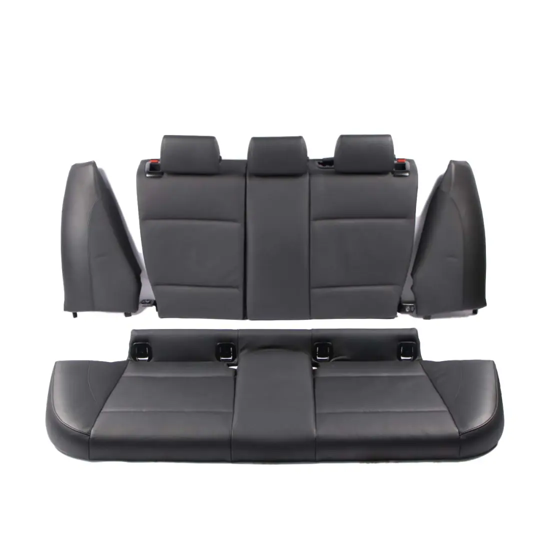  Seats BMW M Sport Black Leather Set Interior Front Rear Backrest Bench Sofa - SKU E87 M Sport Black Leather Seats-1 - Part number E87