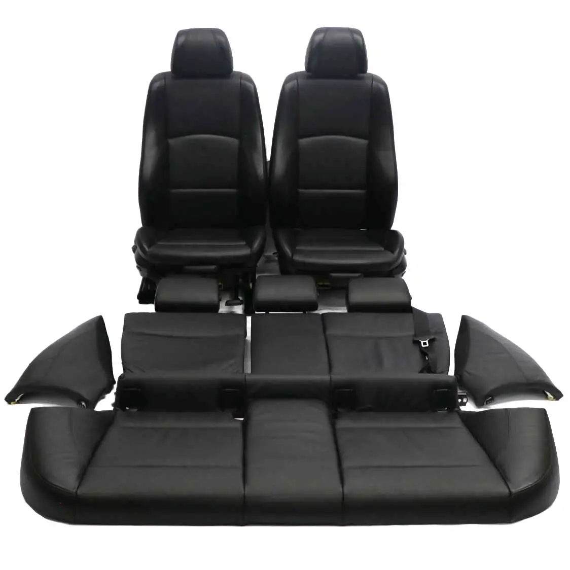 BMW E87 M Sport Negro Interior de cuero Asientos con airbag y tarjetas de puerta