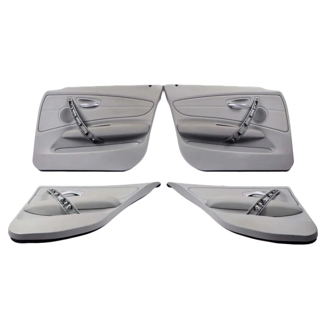 BMW E87 LCI M Sport Heated Grey Leather Interior Seats with Door Cards Lumbar - SKU E87 M Sport Grey Leather Seats - Part number 9128324