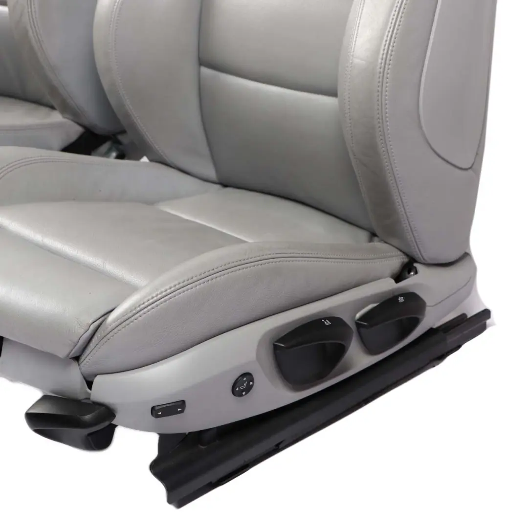 BMW E87 LCI M Sport Heated Grey Leather Interior Seats with Door Cards Lumbar - SKU E87 M Sport Grey Leather Seats - Part number 9128324