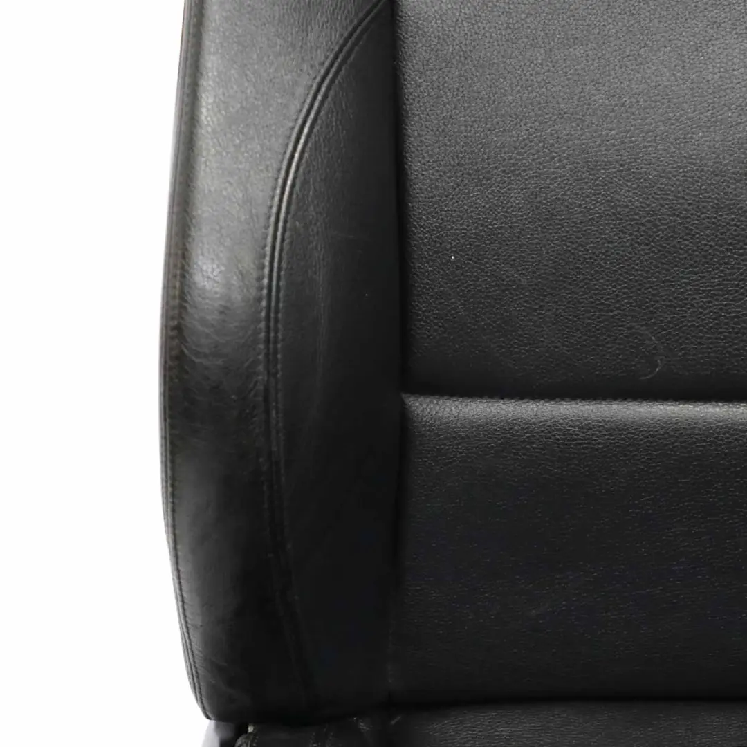 Ledersitze BMW E87 LCI M Sport Boston Schwarz Interieur Sitz Vorne Lendenwirbel - SKU E87 Seats Black Leather Front - Teilenummer E87 Seats Black Leather Front