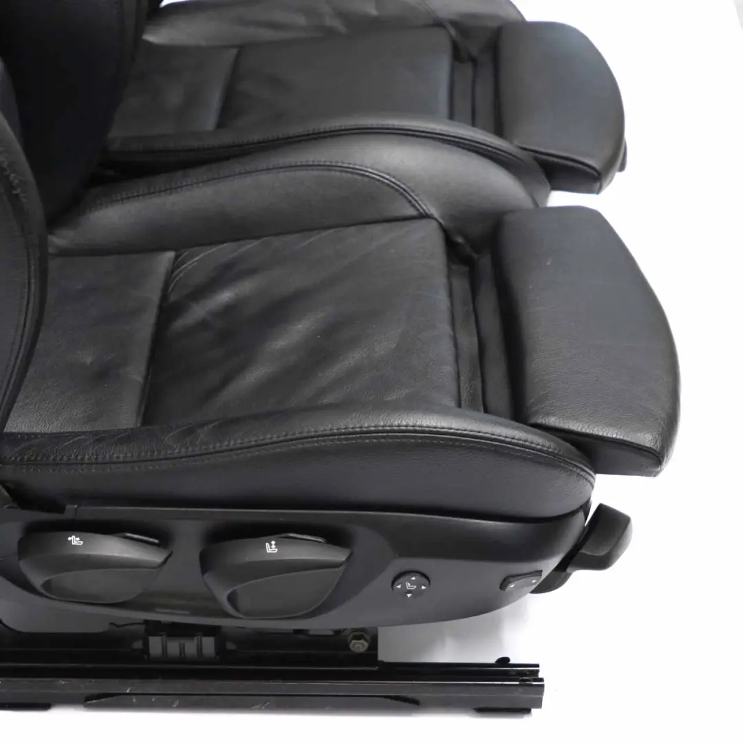 Sedili in pelle BMW E87 LCI M Sport Boston Nero Interno Sedile anteriore lombare  - SKU E87 Seats Black Leather Front - Numero di parte E87 Seats Black Leather Front