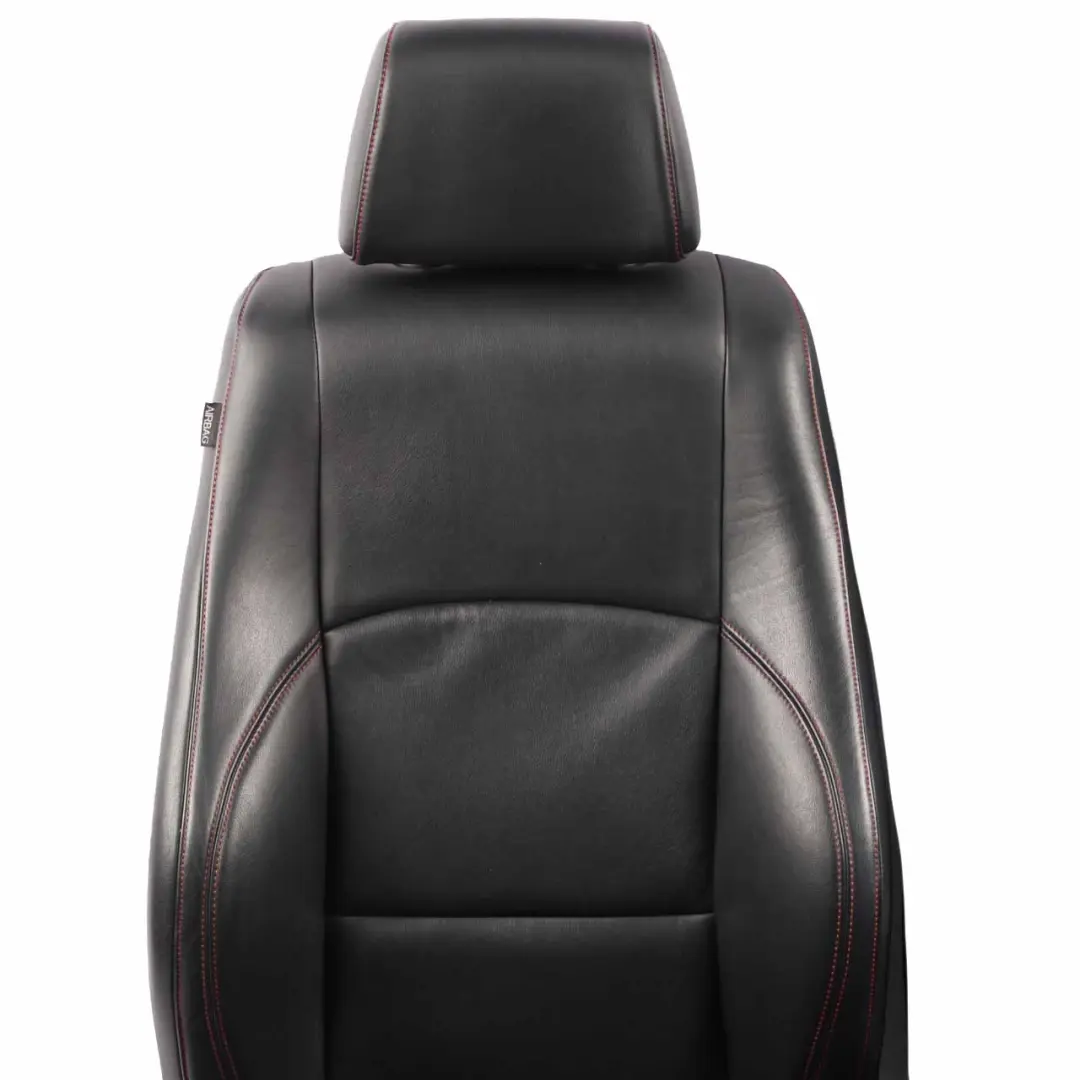 Leather Seats BMW E87 LCI Sport Black Interior Seat Front Rear Airbag Red Thread to with Part number E87 Seats Black Leather Set Leather Seats BMW E87 LCI Sport Black Interior Seat Front Rear Airbag Red Thread - SKU E87 Seats Black Leather Set - Part number E87 Seats Black Leather Set
