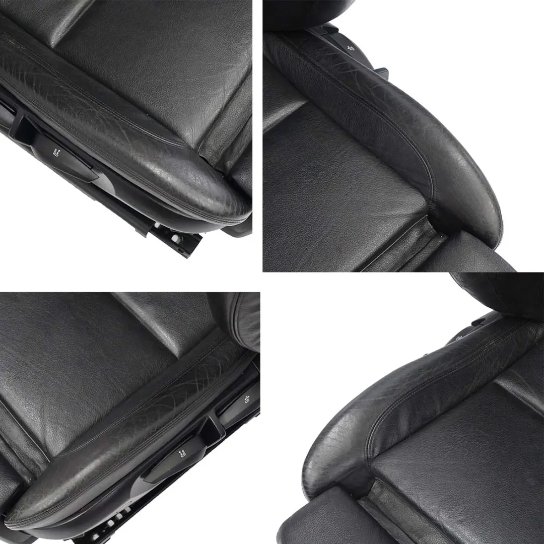  Leather Seats BMW E88 Convertible Cabrio M Sport Black Leather Seat Door Cards - SKU E88 M Sport Black Leather Seats - Part number 7247318