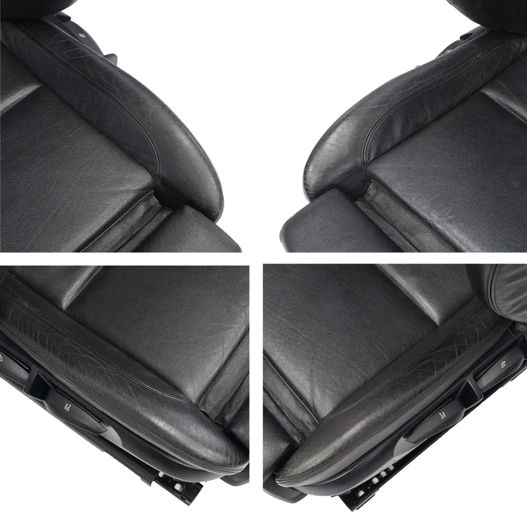  Leather Seats BMW E88 Convertible Cabrio M Sport Black Leather Seat Door Cards - SKU E88 M Sport Black Leather Seats - Part number 7247318