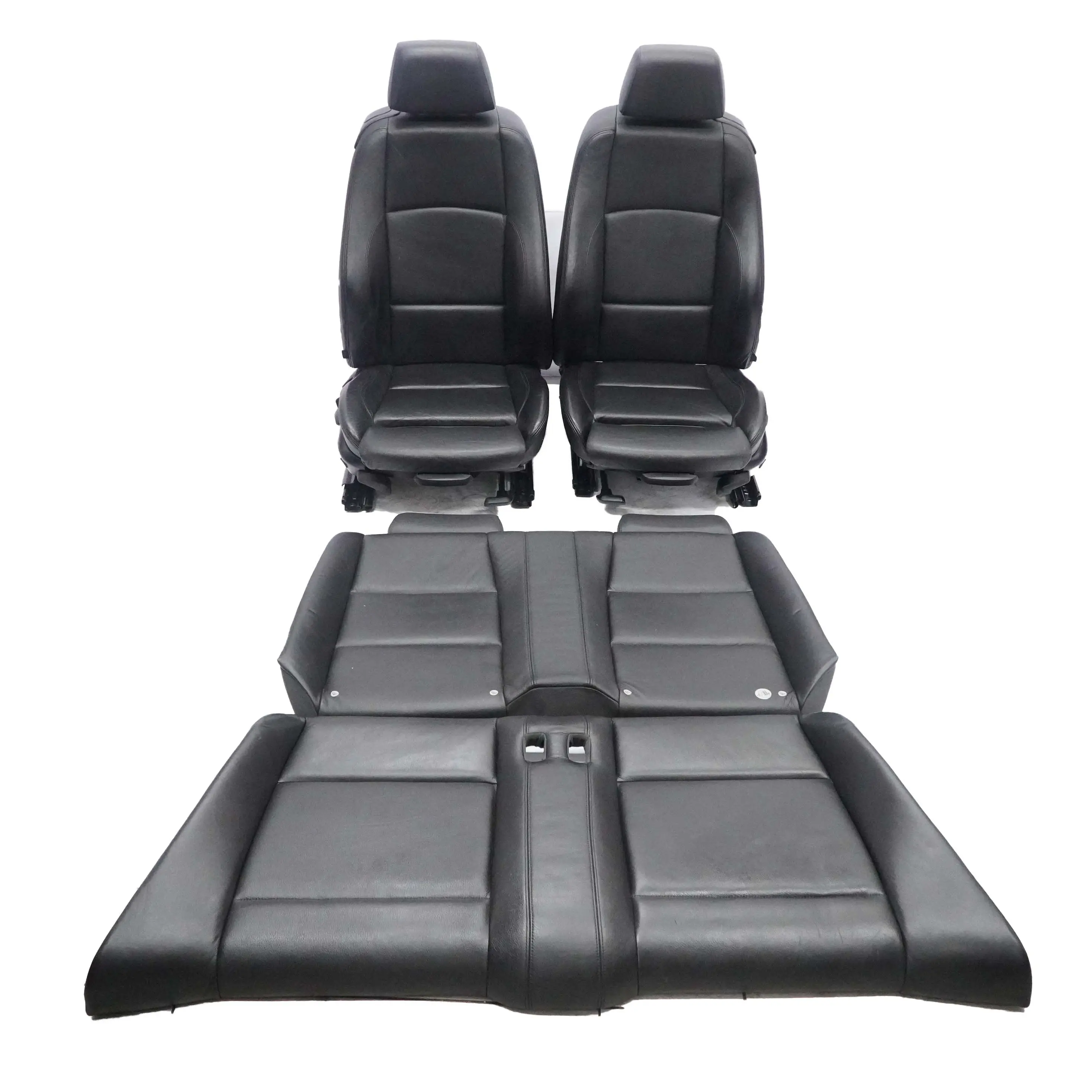 Asientos De cueroBMW E88 M Sport Negro Asiento De cuero Tarjetas De puerta