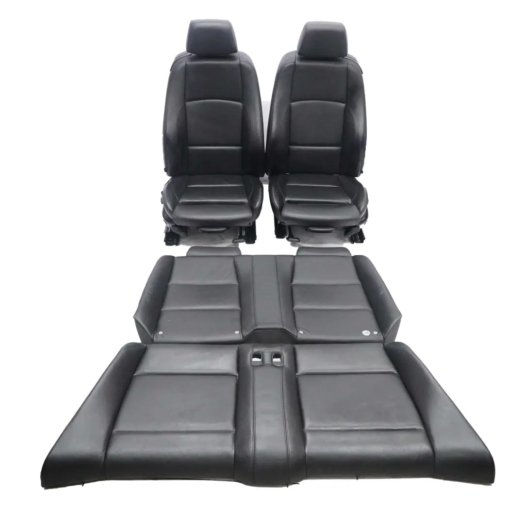BMW E88 Fotele Fotel Kanapa M Sport Czarna Skóra - SKU E88 M Sport Black Leather Seats - Numer Części 7247318