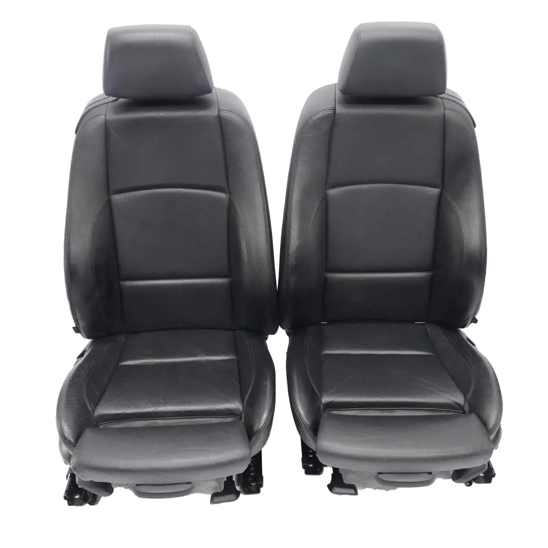  Leather Seats BMW E88 Convertible Cabrio M Sport Black Leather Seat Door Cards - SKU E88 M Sport Black Leather Seats - Part number 7247318