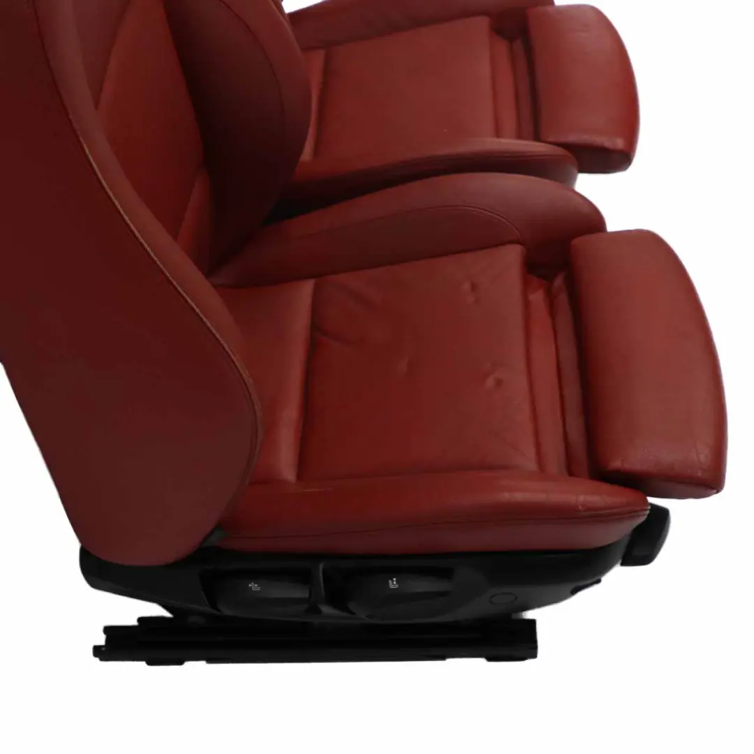 Calefacción M Sport Rojo Interior de cuero Asientos para BMW Cabrio con número de pieza E88 BMW Cabrio Calefacción M Sport Rojo Interior de cuero Asientos - SKU E88 M Sport Red Leather Seats - Número de pieza E88