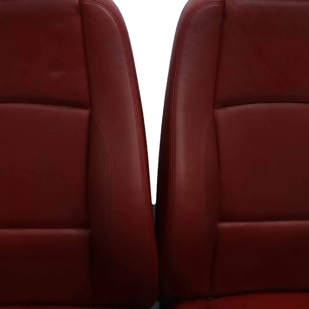 BMW Komplet Foteli M Pakiet Czerwone Grzane - SKU E88 M Sport Red Leather Seats - Numer Części E88