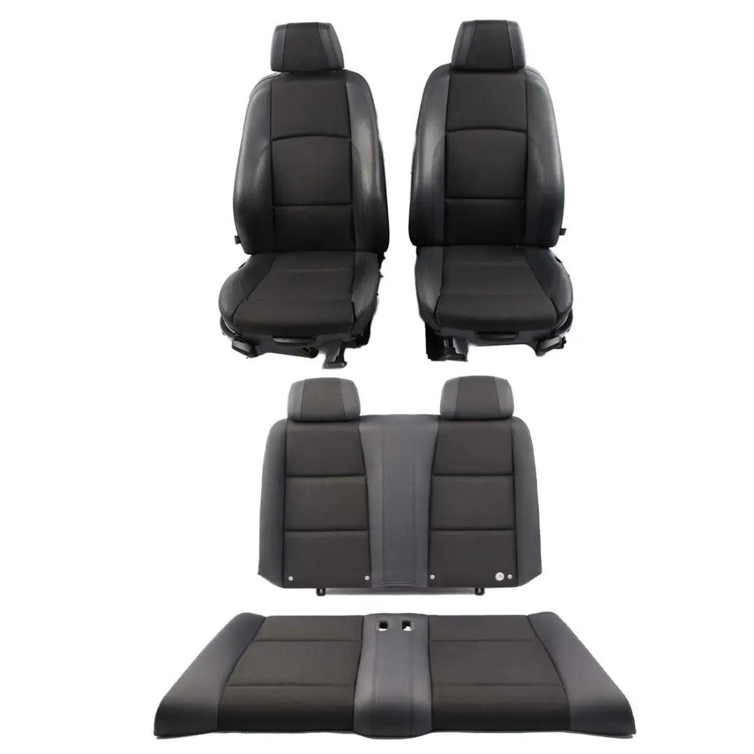 BMW Seats M Sport Cloth Fabric / Imitation Leather Black Front Rear Seat - SKU E88 Set Sport Seats - Part number E88 