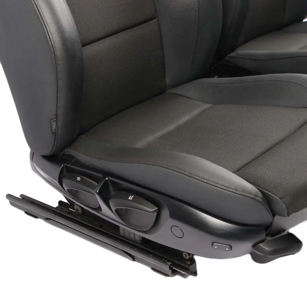 BMW Seats M Sport Cloth Fabric / Imitation Leather Black Front Rear Seat - SKU E88 Set Sport Seats - Part number E88 
